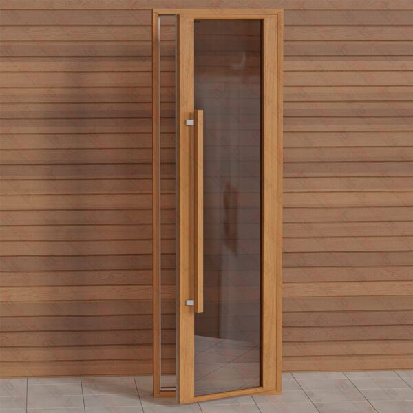 Etna Thermal Aspen Wood Framed Door, Bronze Glass, 690x2100 mm (27 1/8" x 82 3/4") - Image 2