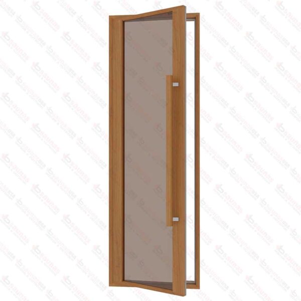 Etna Thermal Aspen Wood Framed Door, Bronze Glass, 690x2100 mm (27 1/8" x 82 3/4")