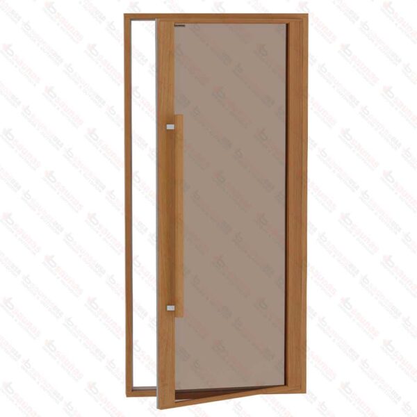 Etna Thermal Aspen Wood Framed Door, Bronze Glass, 1000x2100 mm (39 3/8" x 82 3/4") - Image 5